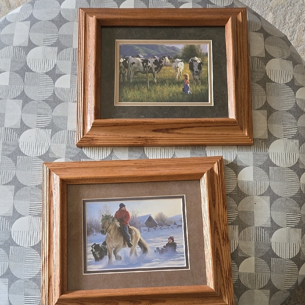 Charming Farm Life Framed Art Set